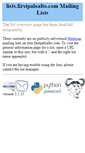 Mobile Screenshot of lists.firstpaloalto.com